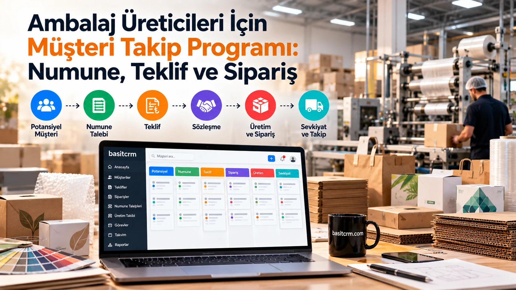 Ambalaj Üreticileri İçin Müşteri Takip Programı: Numune, Teklif ve Sipariş