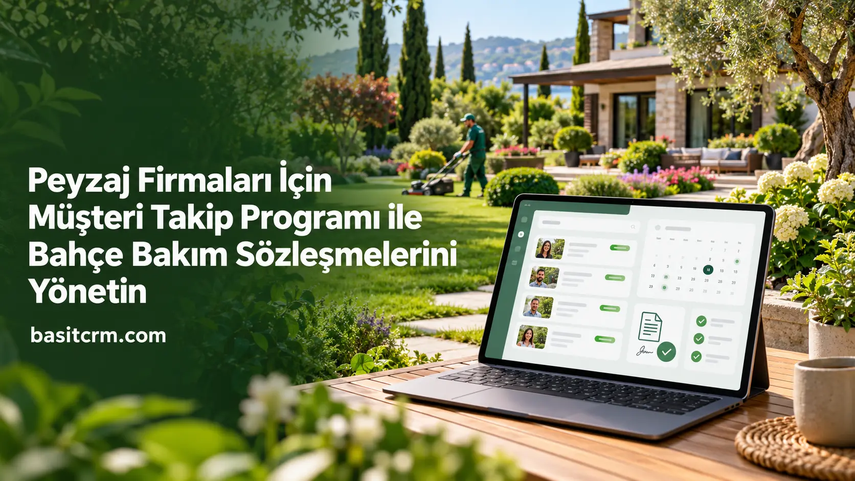 Peyzaj Firmaları İçin Müşteri Takip Programı ile Bahçe Bakım Sözleşmelerini Yönetin