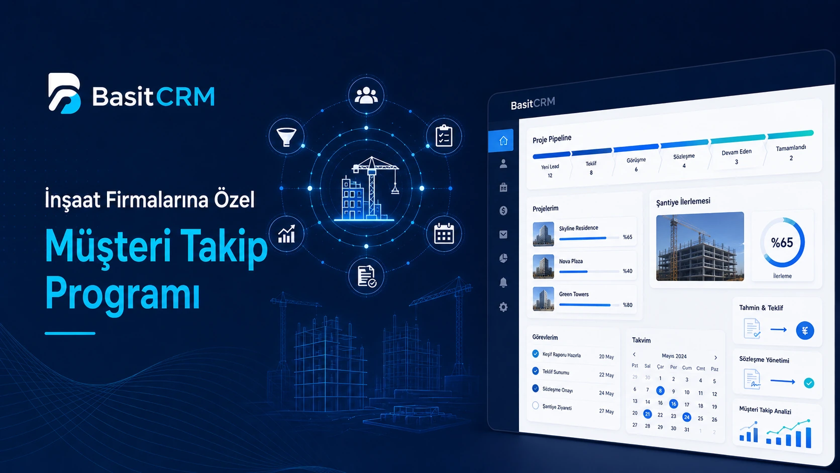 İnşaat Firmalarına Özel Müşteri Takip Programı